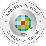 Zertifizierte Kanzlei 2026 Addison OneClick